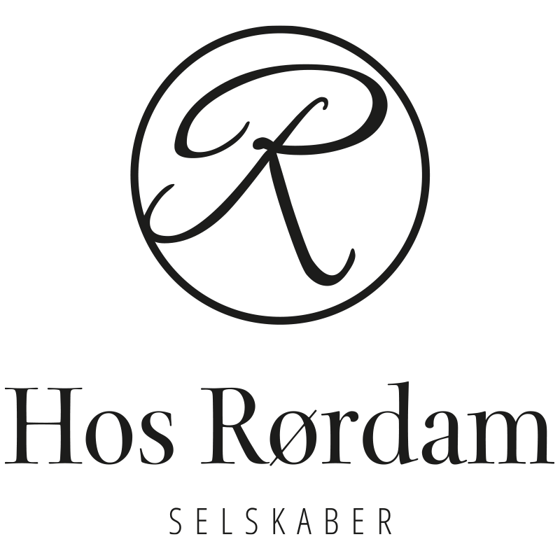 Sort logo til Hos Rørdam