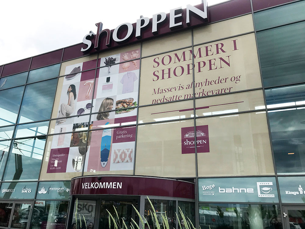 Facade på Shoppen Aalborg