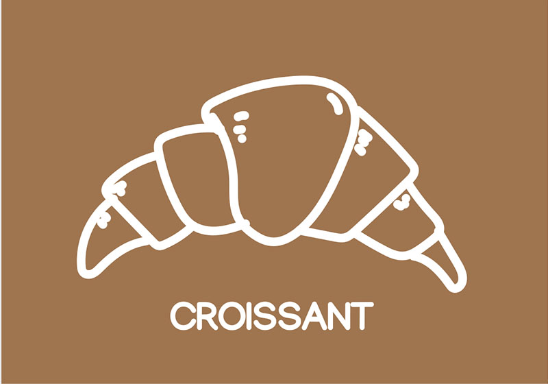 Postkort - croissant