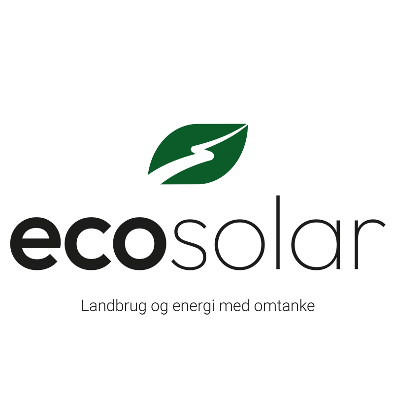 Logo til EcoSolar med transparent baggrund